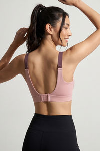 Zelocity High Impact Quick Dry Sports Bra - Peach Whip — thumbnail 4
